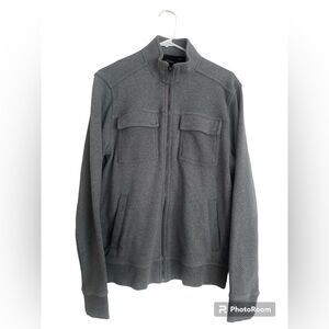 Marc Anthony Jacket Men's Size Medium Full Zip Front Mock Neck Chest Pockets